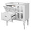 Retro Style Bathroom Vanity With Ceramic Sink Combo, Freestanding Single Vanity With 2 Drawers