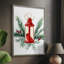 «Christmas Holiday», art encadré - bois massif XMA170629-305330398