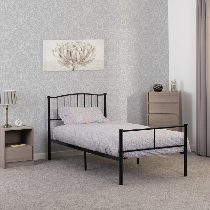 Stephano Bed Frame, Single (3'), Black