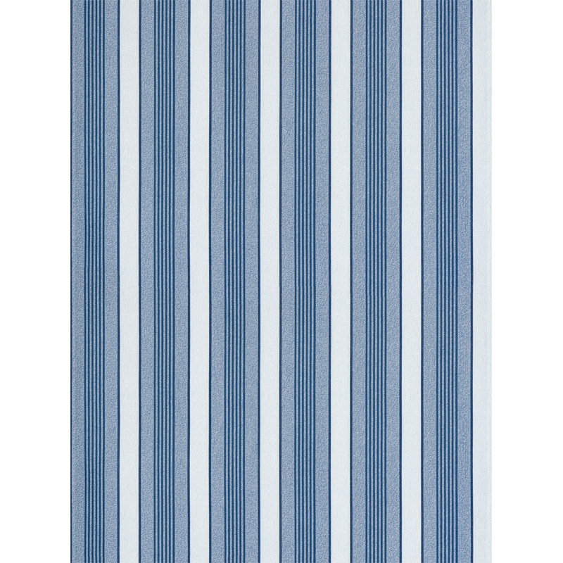 Arlo Striped Paper/Non-Woven Wallpaper Roll by Hinson, Cobalt