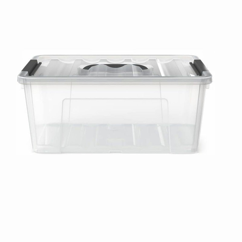 Clear Stackable Plastic Storage Bins with Lids, 5-Litre, 6-Pack