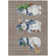 Machine Washable Indoor/Outdoor Christmas Snowman Xhevrie Taupe Rug