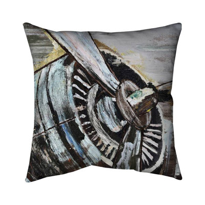 Airplane Propeller - Modern – Throw Pillow Cover Only, Double-Sided Print, Insert Not Included