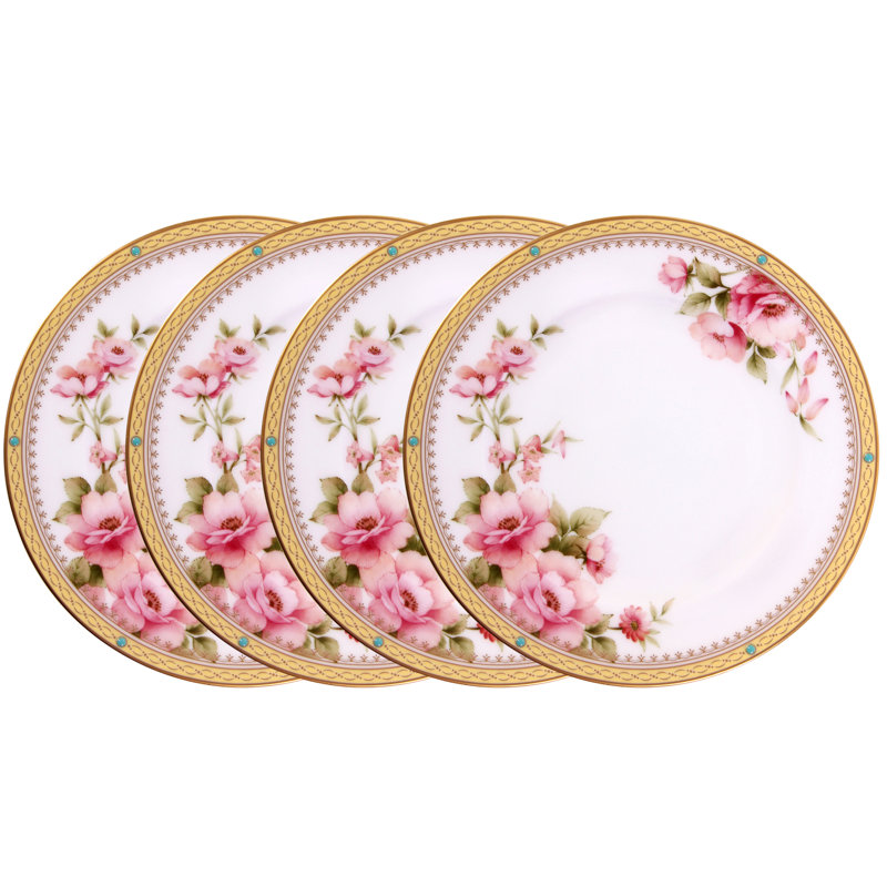 Ensemble de 4 assiettes à pain et à beurre / apéritif 6-1 / 2 "Noritake Hertford