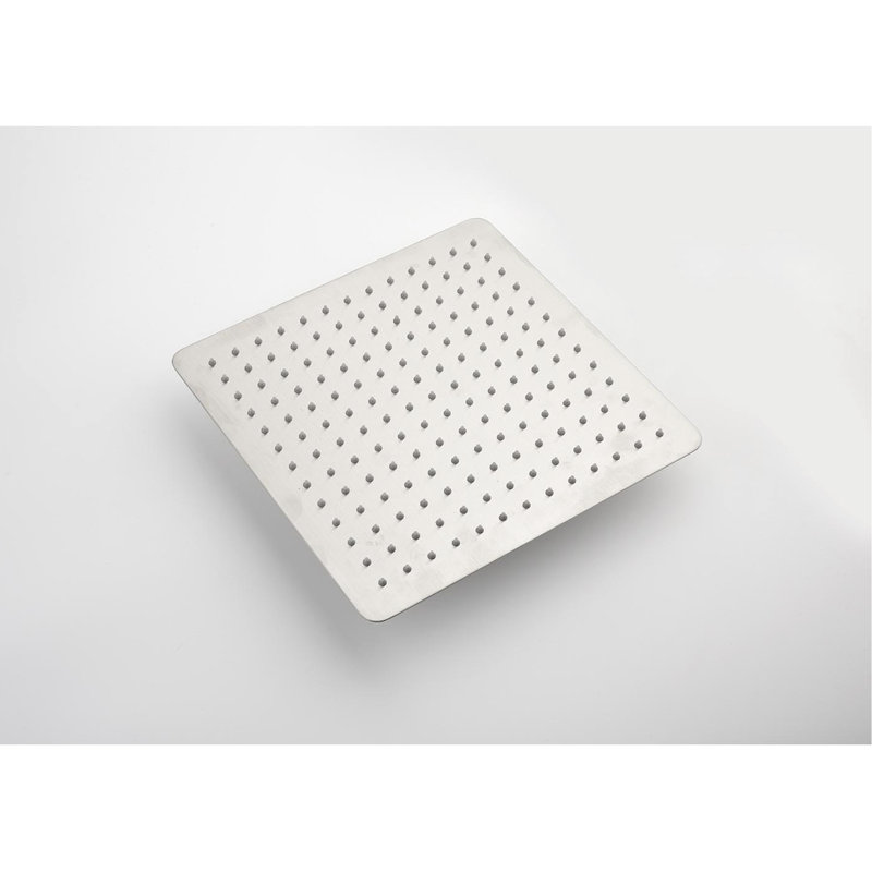 12" Rain Shower Head System - Wall Mounted Materials Brass & Stainless Steel Air Injection For Better Hose Bracket Included Brushed Nickel Bathroom Kit, Quality Steel, Injection, Relaxing Shower,