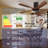 52 In. 5 - Blade Solid Wood Indoor Flush Mount Ceiling Fan with Remote Control