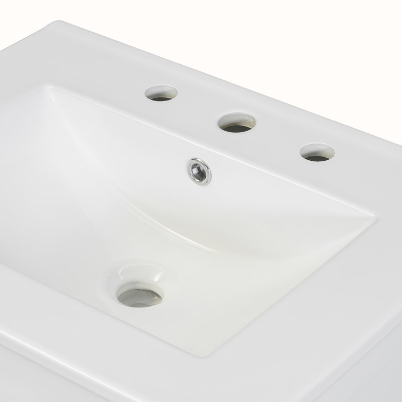 Meuble-lavabo simple avec plateau Yerkes 24,2