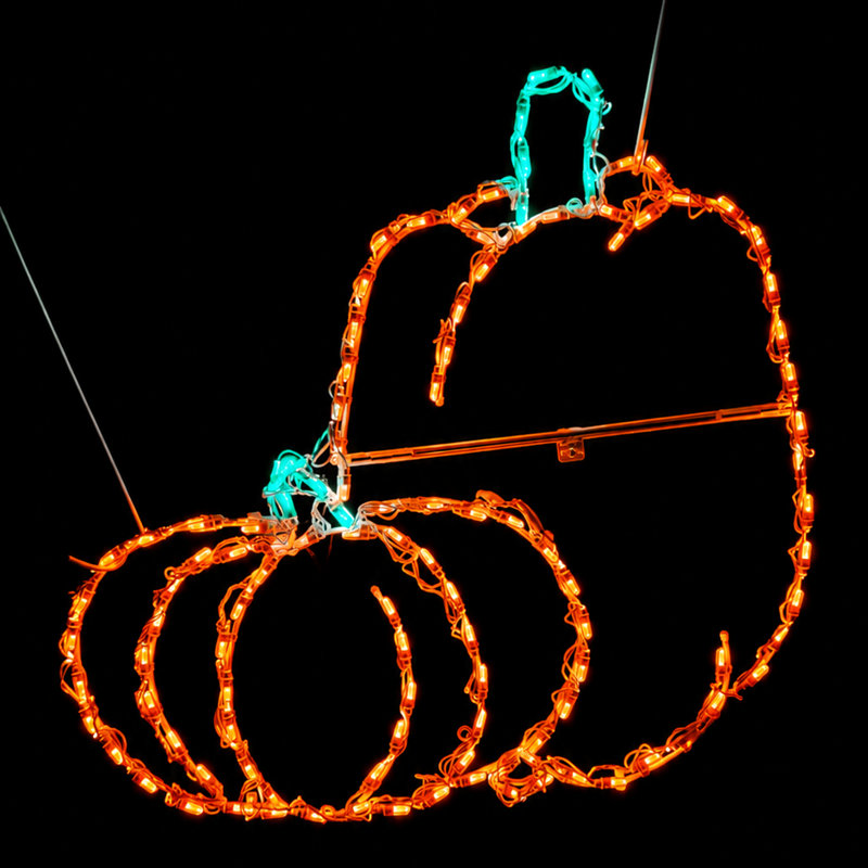 Double Pumpkin LED Display