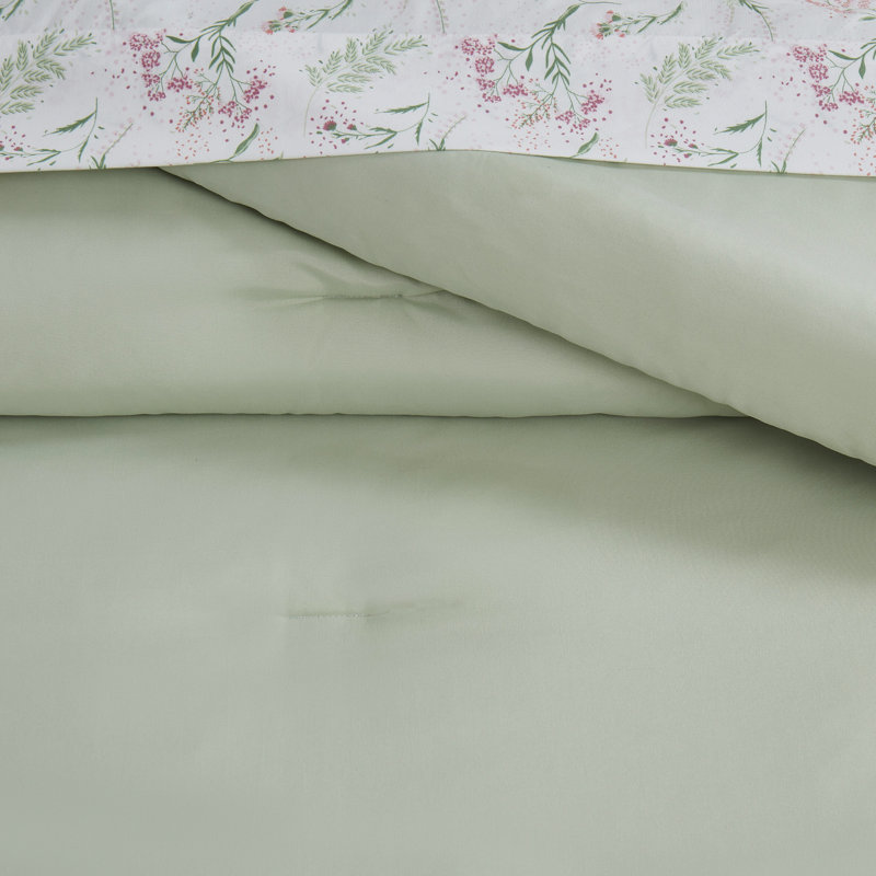 Jessica Simpson Felicity Sage Floral Bed-in-a-Bag Comforter Set, Queen