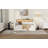 Upholstered Daybed With Storage Drawers, Charging Station And LED Lights-625749280
