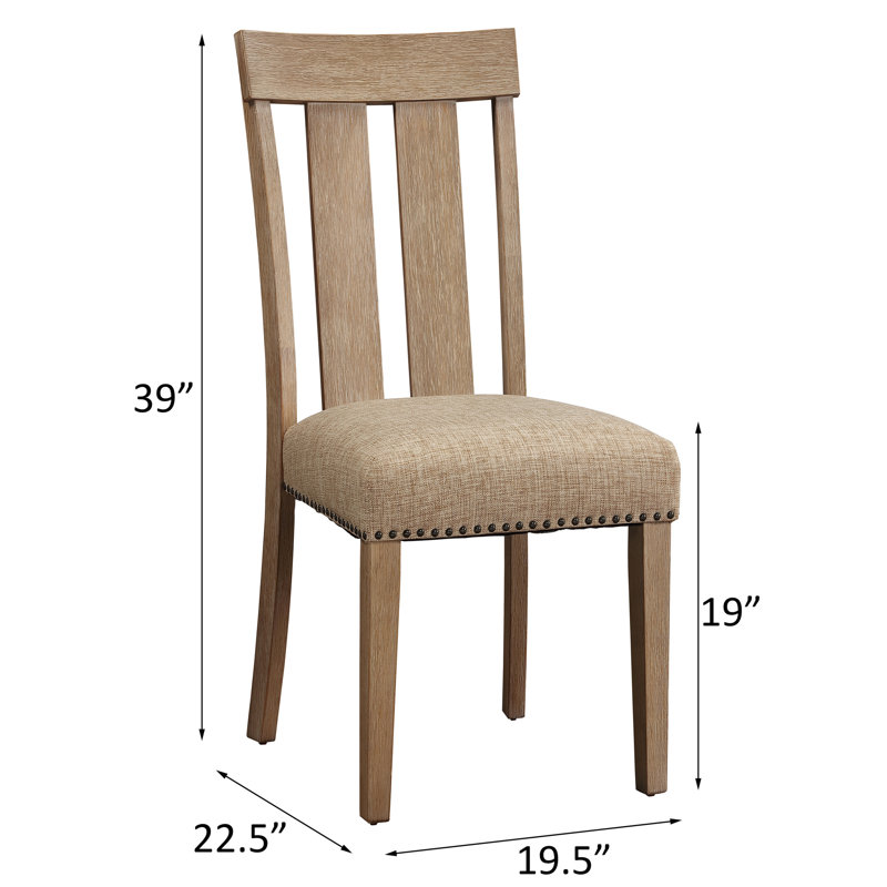 2 chaises d'appoint beige et érable - Créez un espace de vie confortable