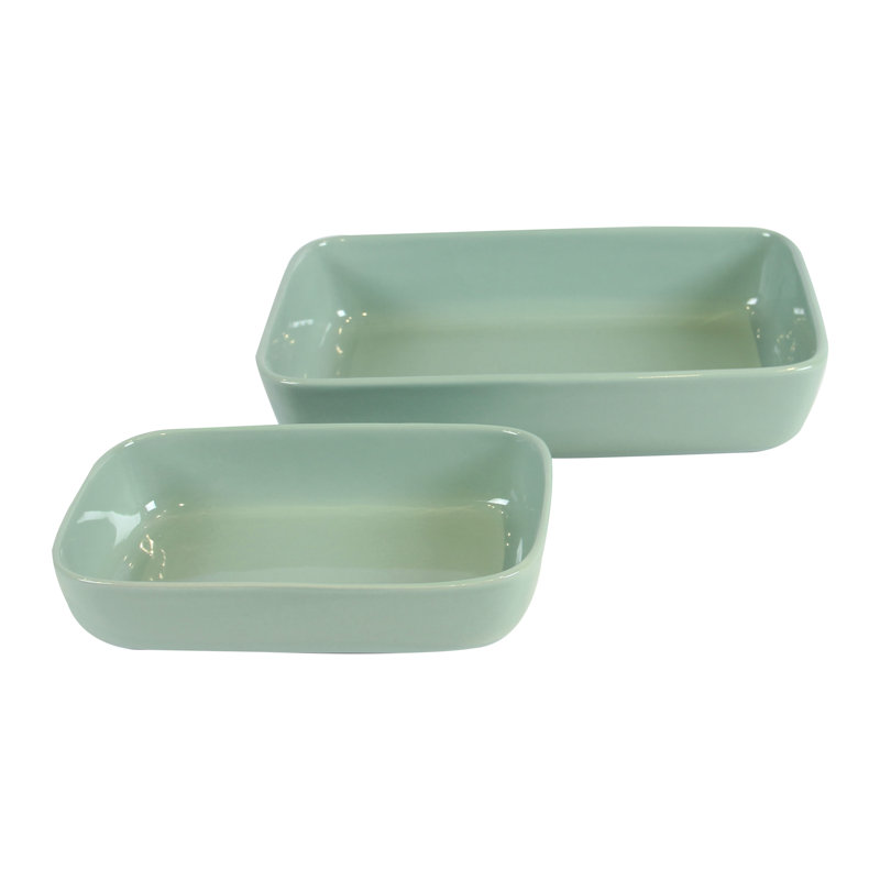 Cactus 2 - Piece 2 - Size Baking Sheet Set - Light Olive