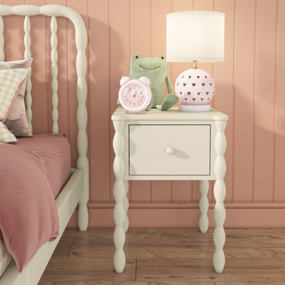Jenny Lind 1-Drawer Spindle Nightstand