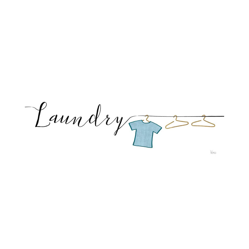 Wash And Dry I by Veronique Charron - Wrapped Canvas Panoramic Print, 30.48 cm H x 91.44 cm W x 3.175 cm D