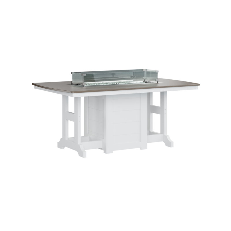 Table de salle à manger Calabria, H 30,87 po x l 72 po x P 44 po, Bronze martelé