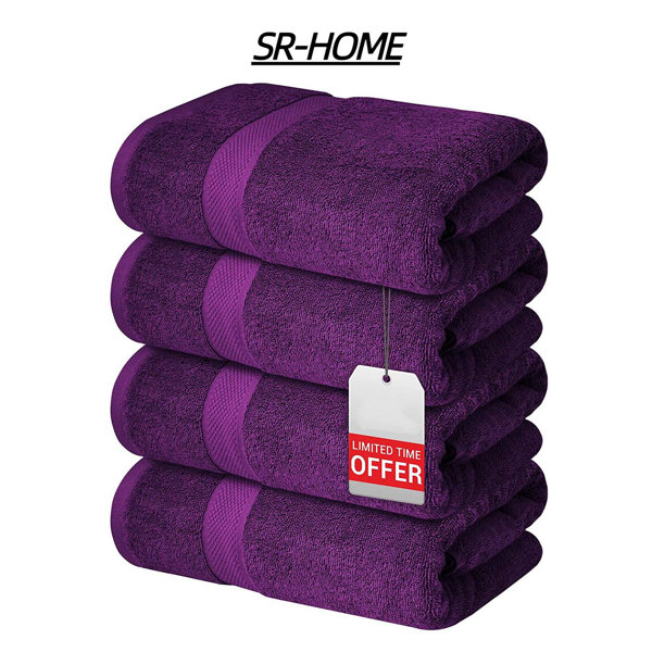 SR-HOME 4 Piece Bath Towel Set