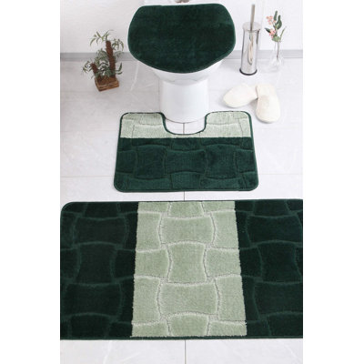 Ensemble de tapis pour salle de bain 3 pièces Loganne