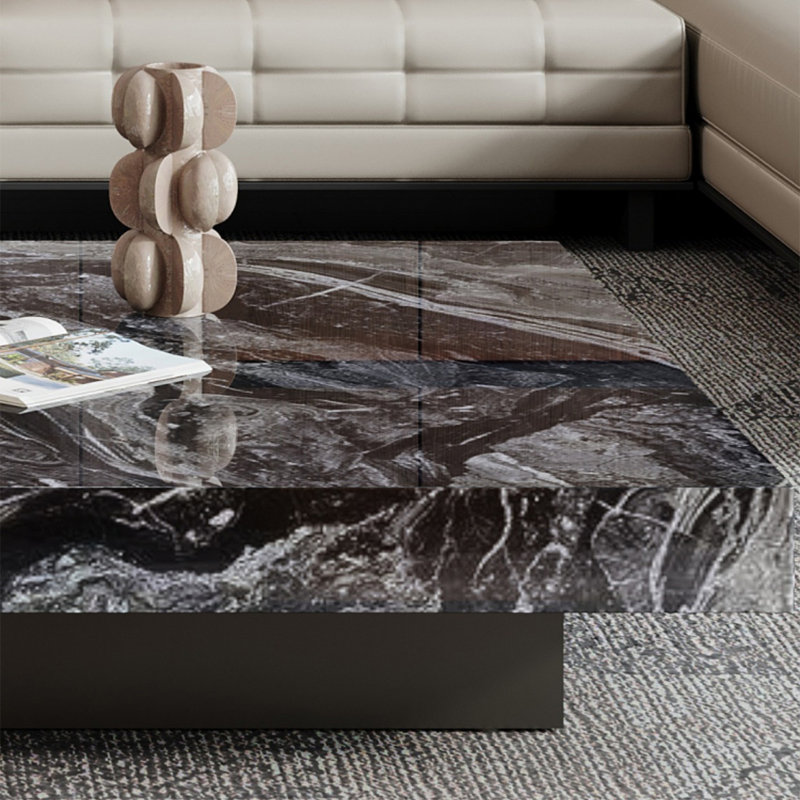Table basse carrée Creative, H 11,4 po x l 43,3 po x P 43,3 po