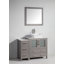  Ensemble de meuble-lavabo autoportant avec cadre en marbre et miroir assorti encadré de 42 po-27042772