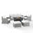 7 - Person Patio Conversation Set with Cushions-755700565-755700563