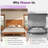 Bilal Queen Size Solid Wood Platform Bed Frame with 47.2'' Headboard,Brown-1111246594-1111246593
