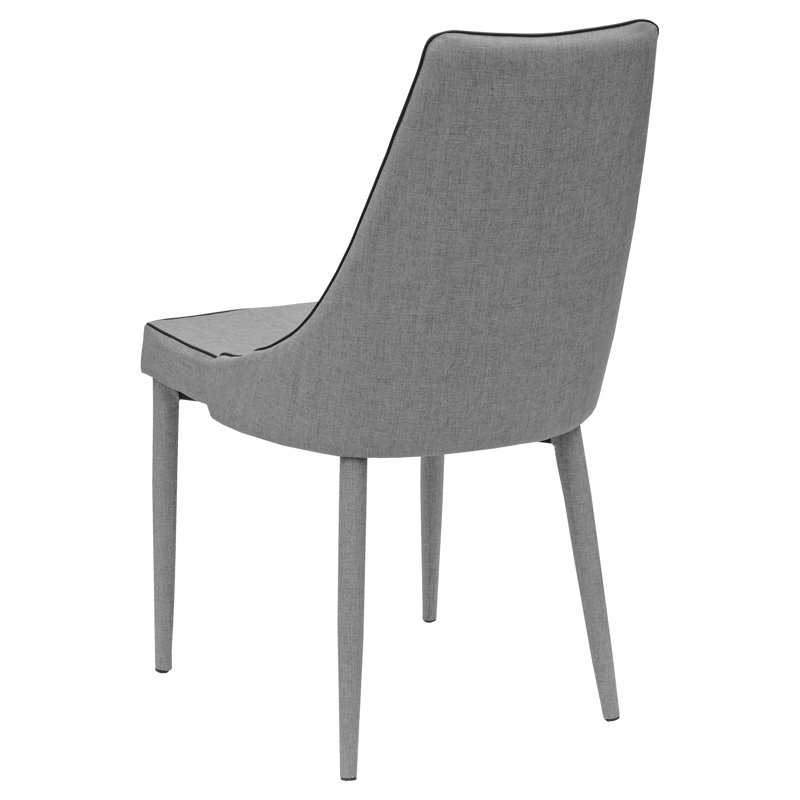 Brookhn 2 - Person Dining Set, Grey, Chrome
