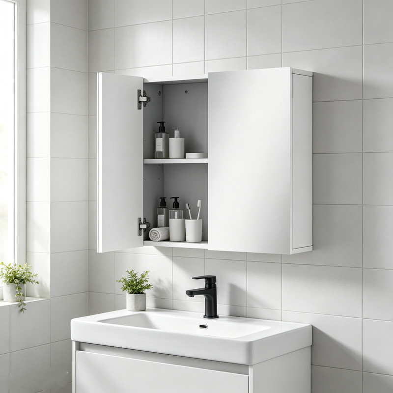 W H Medicine Cabinet Mirror