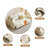 78.74" Cream-style Off-white Leather Power Sofa Bed