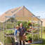 Panneaux de toit, panneaux de toiture en polycarbonate à double couche, housse de remplacement pour serre en plastique ondulé à fort impact, imperméable pour abris de jardin, poulaillers, maison, jardin (5 pi x 2 pi x 0,24 po)