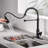 Bolden CASAINC 1.8 GPM Britt Commercial Style Pull Down Single Handle Kitchen Faucet-93965544