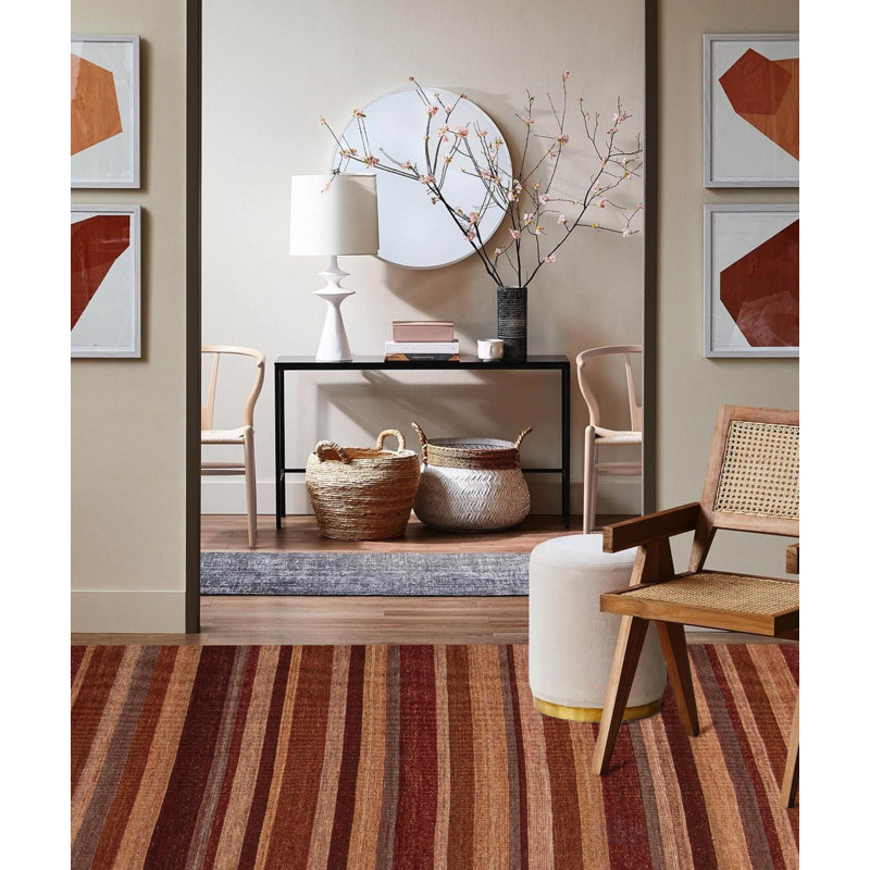 Boho brun Kilim 4 pi 5 po x 8 pi 1 po
