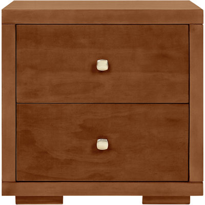 Table de chevet 2 tiroirs en bois
