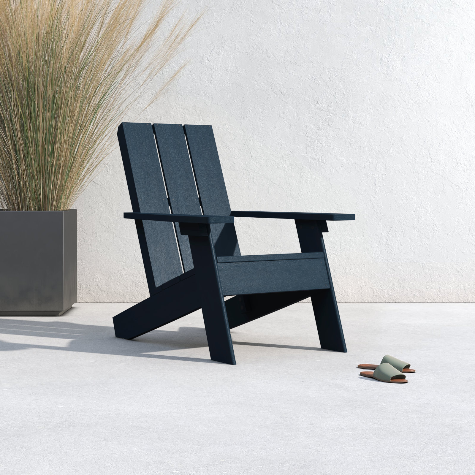 Byrnes Outdoor Adirondack Chair, Federal Blue