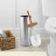 Porte-brosse autoportant compact 15,5 po H