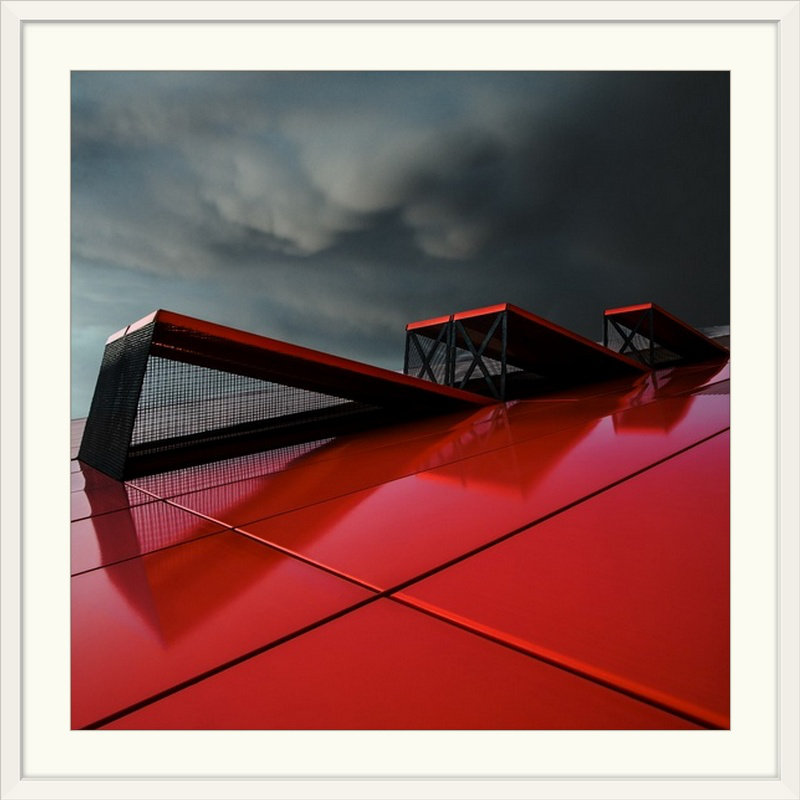 «Straub Air In Or Out» par Gilbert Claes - impression d'art graphique, H 35 po x l 35 po x P 1,5 po, Toile
