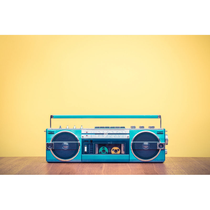 Radio Cassette Recorder by BrAt_PiKaChU - Wrapped Canvas Print, 20cm H x 30cm W x 3.8cm D