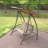 2-Seat Patio Swing Chair, Outdoor Porch Swing With Adjustable Canopy And Durable Steel Frame, Patio Swing Glider For Garden, Deck, Porch, Backyard