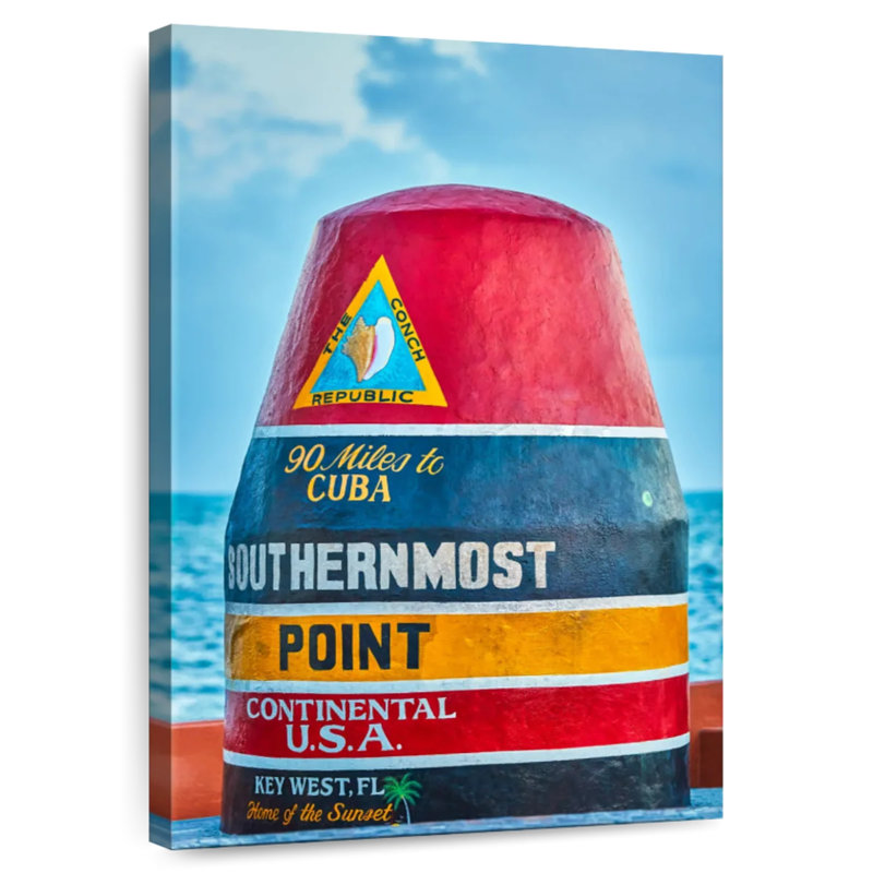 Southernmost Point Key West, 39" H x 26" W
