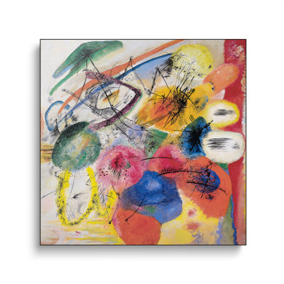 Reproduction d'art sur toile en métal Steemplix - lignes noires par Wassily Kandinsky
