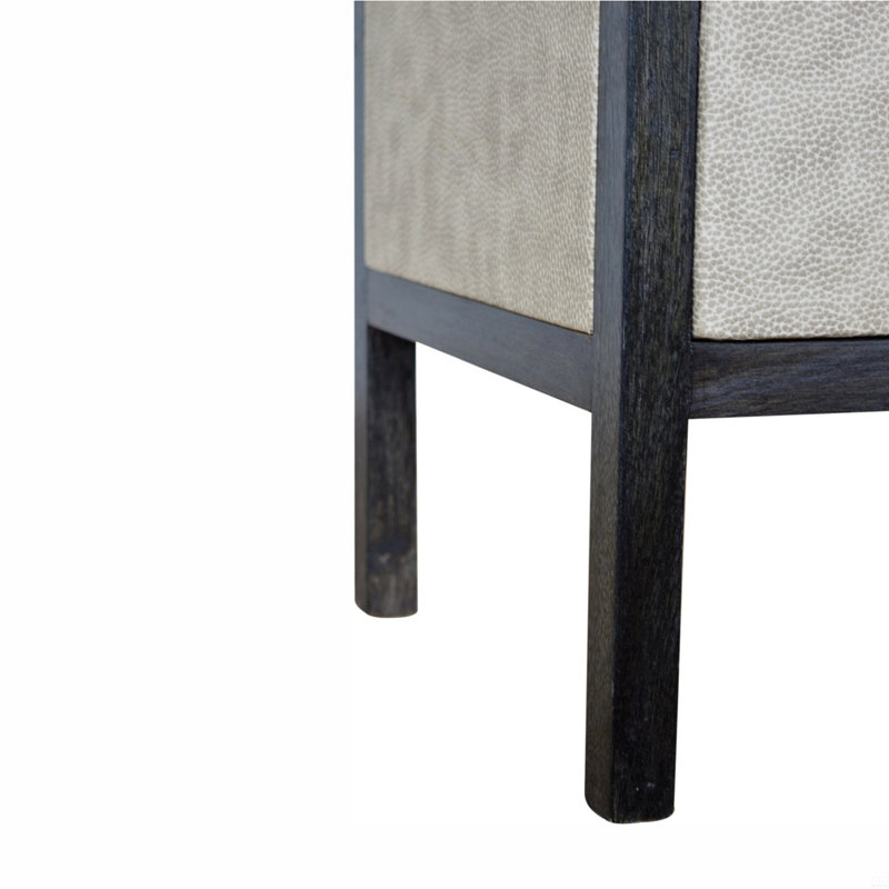 Solid Wood Nightstand, 3 Drawer