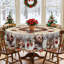Nappe lavable en polyester de Noël