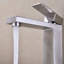 Robinet pour salle de bain à poignée simple - réduction du bruit, résistance à la corrosion et à la rouille du robinet d'évier en acier inoxydable, conception