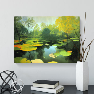 Stunning Pond - Wrapped Canvas