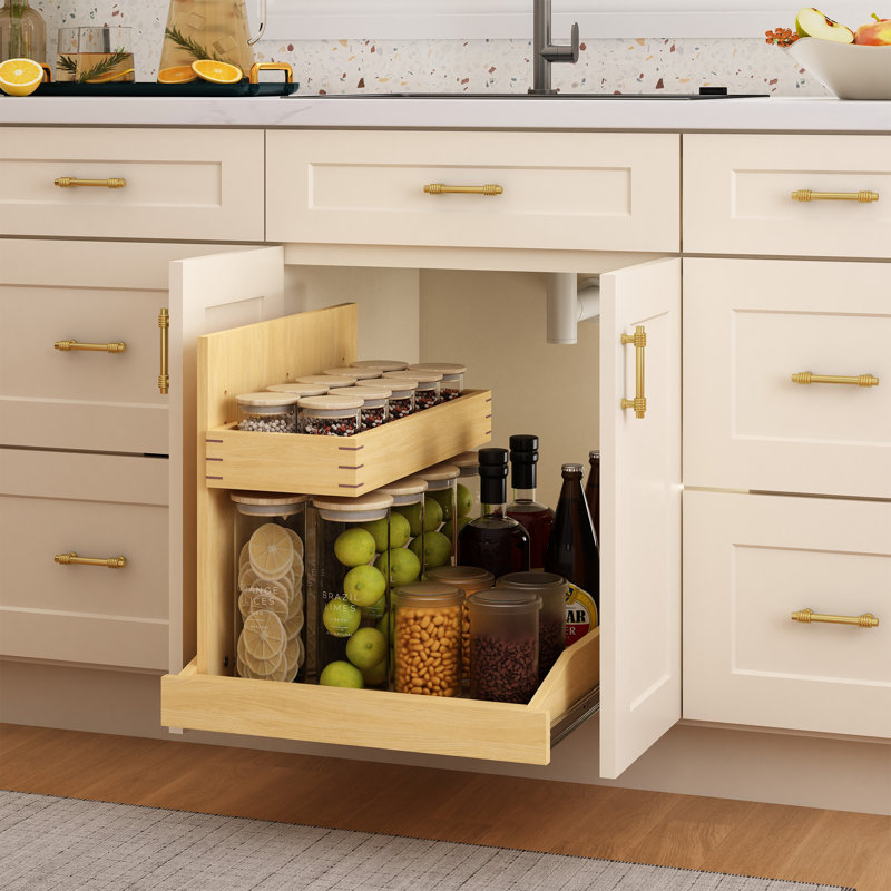 Rangement à 2 niveaux sous le lavabo, H 18,55 po x l 19,5 po x P 20,98 po