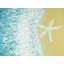 Napperon turquoise Seastar Wave | Décoration de chambre aquatique