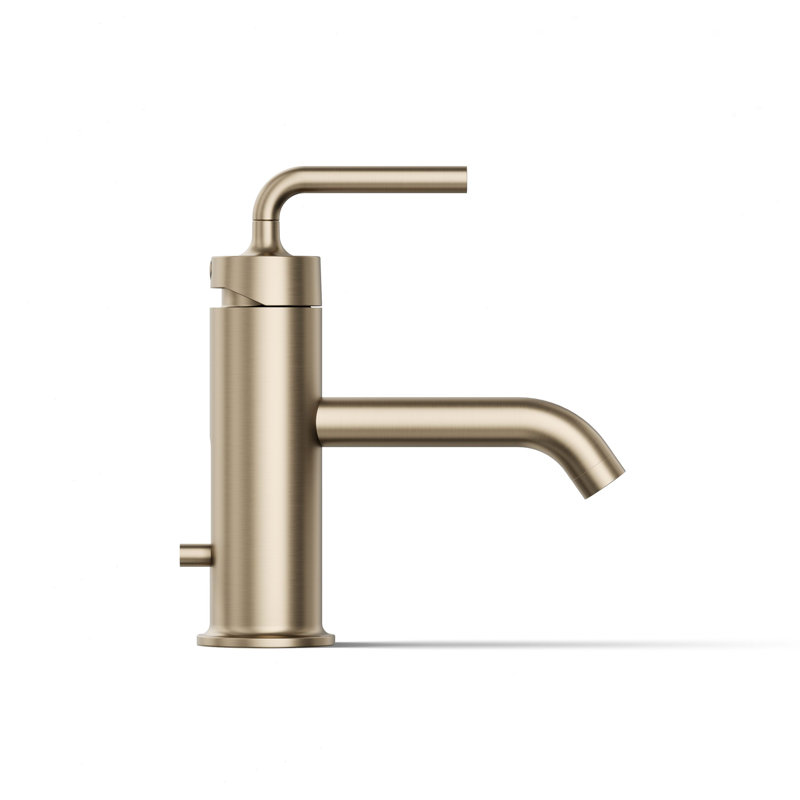 Purist Single Hole Bathroom Faucet, Vibrant Brushed Bronze