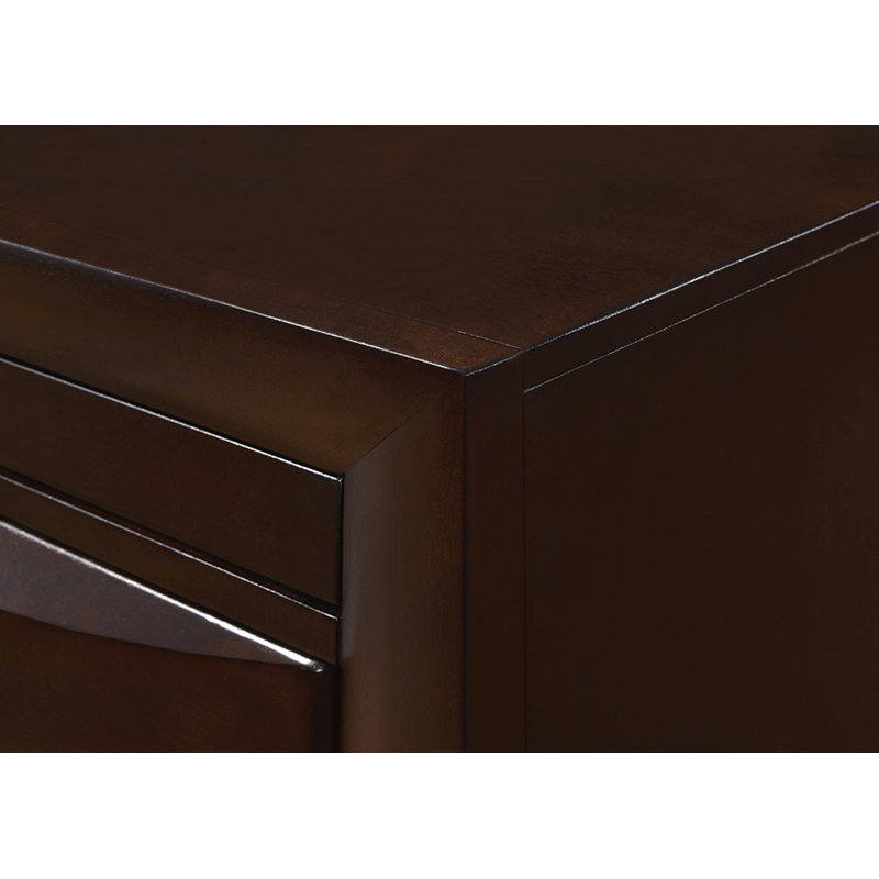 1pc Contemporary Queen Captain's Platform Bed Bookcase Shelves Headboard Side Storage Solid Wood Wooden Bedroom Furniture Cherry Finish