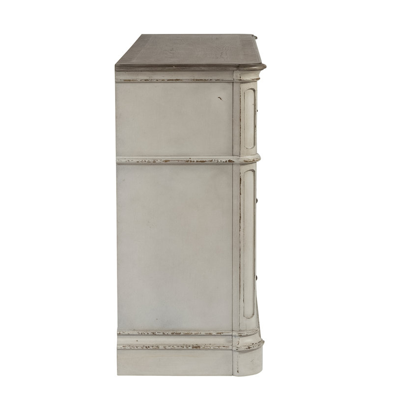 Ensemble de lit pour grand lit, commode et miroir, deux tables de chevet Colchester, Grand