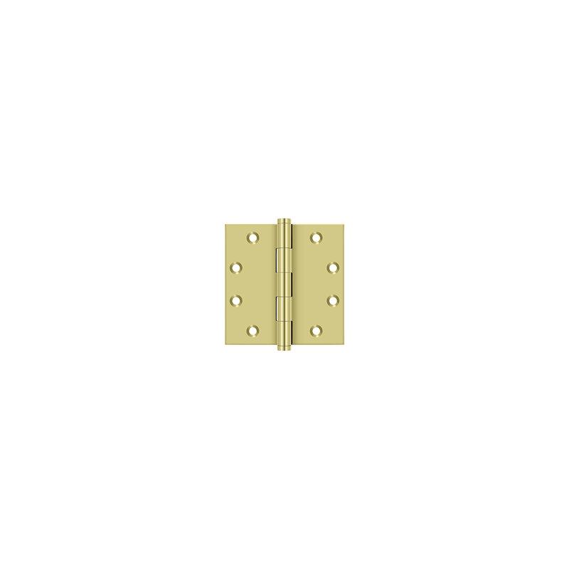 102'' x 102'' Butt Bearing Hinge, Polished Brass