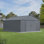 Remise en métal classique, 12 x 14, gris anthracite